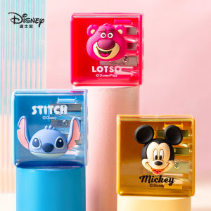 Disney Lilo & Stitch Angel Pencil Sharpener Creative Portable Manual PVC School Supplies Kids Craft Fun Study Tool Gift