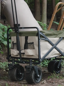 ส่งจากกทม🚛 รถเข็นแคมป์ปิ้งล็อค เพื่อหมุน360°รถลากพับเก็บได้สำหรับการขนย้ายอุปกรณ์ตั้งแคมป์รุ่น รถเข็นของแบบพกพา Trolley