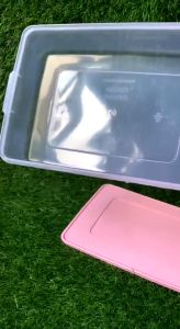 Kotak Donat Persegi Transparan Box Penyimpanan Makanan Kulkas Food Preparation Set Calista Furano Smoke Sealware Serbaguna`