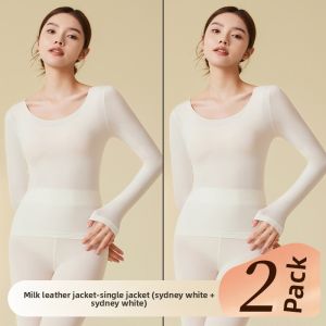 MiiOW | Warmth Ultra-Thin Seamless Womens Thermal Underwear Set Cat Person MiiOW 2025 Autumn Winter Base Layer Skin-Close Fit Clothes