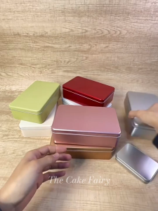 🆕 Red Gift Packaging Waist Seal Metal Tin Box Sleeve Card Packaging Sleeve Hand Carry 新款红色铁盒包装 蝴蝶结手提腰封礼盒