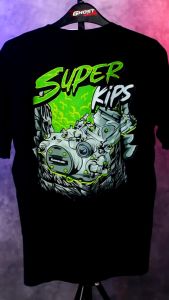 Kaos Racing Super KIPS Ninja Kawasaki Integrated Power Valve System Baju Distro Racing 4 Tak Four Stroke 4Stroke Motor Herex Tshirt Otomotif GBA5084