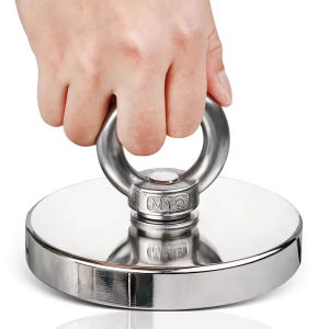 Super Strong Neodymium Fishing Magnets Hooks Heavy Duty imanes Magnet with Countersunk Hole Eyebolt for Salvage Magnetic Fishing