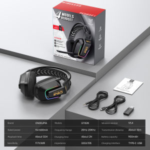 ONIKUMA GT828 4-Mode Wireless Gaming Headset | Over-Ear Hi-Fi Stereo with Mic | Compatible with PC Laptop PS5
