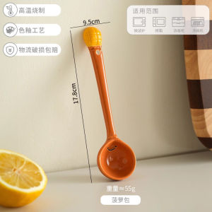 Thìa Gốm Dài Tay Cầm Thủ Công Dùng Để Ăn Bún Bò Phở Thìa Ăn Súp Thìa Ăn Cơm Thìa Ăn Mì Đồ Dùng Ăn Uống Đồ Dùng Gia Đình