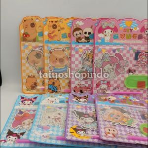 TAIYO DIY Magnetic Diamond Painting Karakter: Edukasi Seni Kerajinan Tangan Mainan Anak