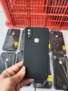 SOFTCASE CASING HP VIVO V9/VIVO Y85 SLIKON CASE PRO CAMERA FULL BLACK FULL HITAM