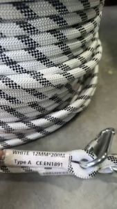 เชือกโรยตัว 12 มิล 200 เมตร พร้อมห่วงหัวท้าย สินค้าพร้อมส่ง ออกvatได้