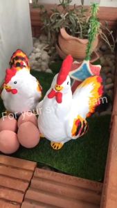 ไก่ ไก่พร้อมไข่ เซรามิก ชุดเซรามิคไก่ ไก่มงคล แต่งสวน แต่งหน้าบ้าน ไก่แจ้เซรามิค ไก่แจ้แก้บน เสริมดวงค้าขาย เสริมโชคลาภ เสริมดวงการเงิน