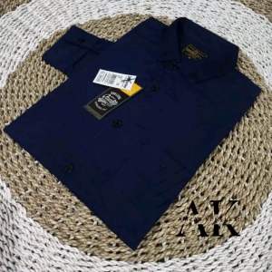 Kemeja polos pria warna Navy biru dongker lengan panjang jumbo big size M-XXXL formal non formal casual slimfit terbaru 2025 distro TERMURAH!!!