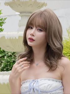 ✨ วิกผมยาวลอนใหญ่ รูปแบบธรรมชาติ 360° ยืดหยุ่น ระบายอากาศ วิกผมสังเคราะห์