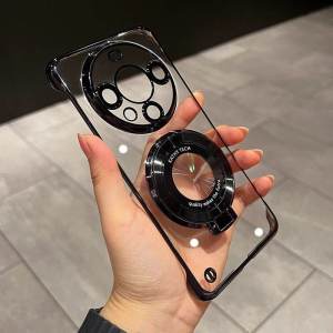 Huawei Mate60 pro Ultra-Thin Bare Sensation Frameless Stand Simple Hard Case Compatible with M50 P50 30P Digital Accessories