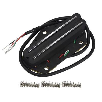 FLEOR Alnico 5 Hot Dual Rails Pickup Guitar Mini Humbucker Bridge Pickup สำหรับกีตาร์ TL ตัวเลือก 6K/9K/12K