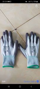 sarung tangan  glove whorsip dari bahan karet dan nilon whorship hitam 1pasang