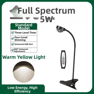 Full Spectrum Sunlike Plant Grow Light Desk Clamp