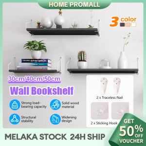 Nordic Display Rack without Drilling Wall Mounted Wood Storage Rack Room Decor Easy Installation Projector Rack Holder Wall Shelf