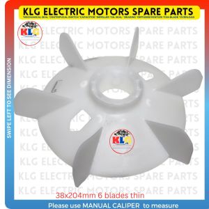 Water pump Induction Fan blade 38mm  X 204OD CFB24 6blades water pump parts