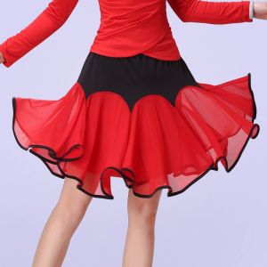 Square Dance Latin Ultra Short Large Swing Skirt Performance Mesh Girl