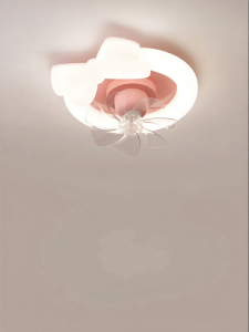 OUCHAO | Creamy Style Cloud Bubble Ceiling Fan Light Quiet Full Spectrum Eye-care