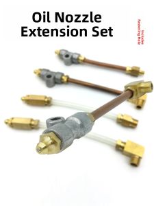 Extended Butter Plug Adapter Block Bearing Seat M6M8M10 Dumper Loader Butter Plug Extension Joint Copper Material Oil Grease Medium