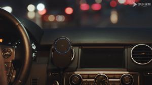Xiaomi Mi 30W Car Wireless Charger With 2 USB Ports Auto Pinch Easy Mount With Intelligent Infrared Sensor Fast Charging Car Phone Holder