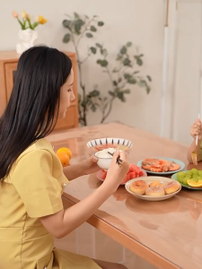 Taplak Meja Transparan Bahan Mika Plastik Taplak TaplakMeja Makan Taplak Meja Bening Transparan PVC Premium