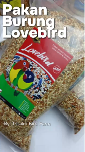 Pakan Burung Lovebird Ekonomis tanpa debu dan Bersih Kemasan 1000Gram