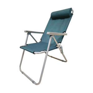 Blue Romantic Outdoor Portable Folding Chair Backrest Adjustable Fishing Painting Queueing Chair Modern Simple Style Three Gears