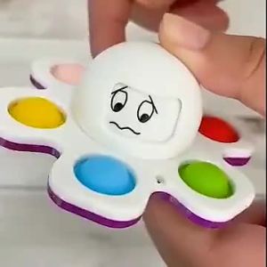 Meade | Antistress Push Bubbles Fidget Spinner for Kids and Adults Face-Changing Sensory Toy for Autistic Children Anxiety Relief Gifts