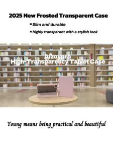 Tablet Cover For Ipad Case Air4/5 10.9 2025 air 11 m2 m3 m4  Pro 11 9Th 8Th 7Th Gen Acrylic Casing clear With Pen Holder