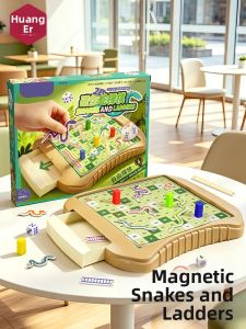 HUANGER | Educational Magnetic Family Interaction Snakes and Ladders Board Game