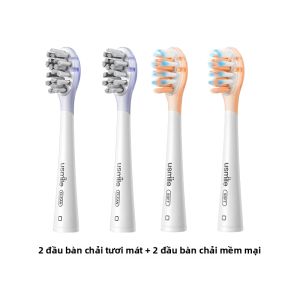usmile | Đầu Đánh Răng Mềm Thay Thế Có Chỉ Báo Mòn Phù Hợp cho Người Lớn và Trẻ Em