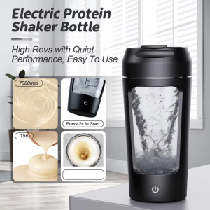 New 650ml USB Electric Portable Whey Protein Shaker bottle Fully Automatic Stirring Cup Rechargeable Gym BA Free Cocktail Blend