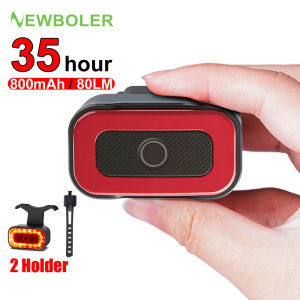 NEWBOLER Xe Đạp Thông Minh Đèn Hậu Tự Khởi Động/Phanh Dừng Cảm Biến Chống Nước IPx5 Sạc USB Đèn Hậu Xe Đạp Đạp Xe Đèn LED