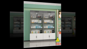 TỦ TRƯNG BÀY SẢN PHẨM GỖ MDF CAO CẤP MẪU TTB514 - NỘI THẤT LẮP RÁP VIENDONGADV