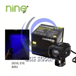 LUXIMOS SHOOTING LIGHT R5 DEVIL EYE 2 WARNA WHITE YELLOW LAMPU SOROT MOTOR MOBIL