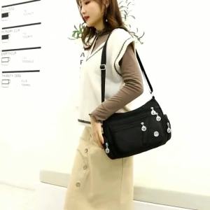 Yogodlns Thời Trang Nữ Đeo Vai Túi Nylon Chống Thấm Nước Oxford Túi Đeo Chéo Túi Xách Tay Công Suất Lớn Du Lịch Ví