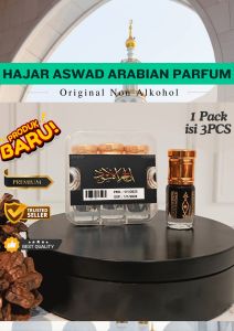 READY !! ISI 3PCS PARFUM HAJAR ASWAD ( al-Hajaru al-Aswadu) - MINYAK WANGI SHOLAT UNTUK PRIA DAN WANITA