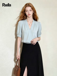 puella | Elegant French Style Summer Office Wear Blouse