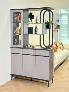 Divider Shoe Cabinet Integrated Design Double-Sided Hallway Cabinet