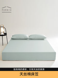 ผ้าคลุมที่นอนผ้าฝ้ายลินินระดับไฮเอนด์ฤดูร้อน ผ้าคลุมที่นอนแบบเดียว ป้องกันการลื่น ผ้าคลุมที่นอนแบบกันฝุ่น ผ้าฝ้ายลินิน ผ้าฝ้ายแท้