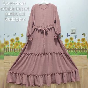 laura dress by Gs gamis JUMBO 3XL & STANDART XLFree masker