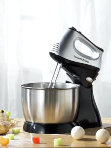 SUNATUR Stand Mixer Egg Beater Electric Household Baking Small Automatic Flour Dough Cream Blender (300W/3.5L) E-1053