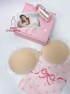 Breathable 8 Holes Push-Up NubraUplifting Invisible Bra Reusable Non-slipFree Back Straps