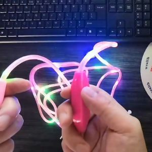 Lompat Tali Anak Nyala Cahaya Lampu Led Skipping Rope Anak dan Dewasa Olahraga Gym