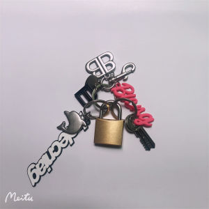 หัวเข็มขัดโลหะ DIY แฮนด์เมดแฟชั่น ป้ายกระเป๋า หัวเข็มขัดแบบเปิด-ปิด สำหรับผู้ชายและผู้หญิง อุปกรณ์ตกแต่งกระเป๋า