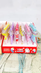 Pulpen Cetek Fancy Akrilik GP-80022 Unicorn Karakter Lucu Eceran Pen Gel Pena Tinta Hitam