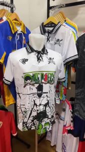 jersey setelan retro one piece rorona zoro kaos one piece jersey retro kerah tali free nama bahan embos