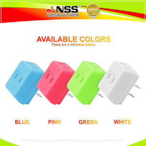 NSS 10A/250V Adaptor Universal Travel Adaptor Multi Plug Mini Slim Rotatable Socket Converter 2500W 3in1 180° Extension Plug USB