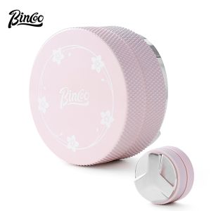 Bincoo Đầm cà phê nhà phân phối portafilter Máy xay bột bột màu hồng giả mạo ý tamping búa dụng cụ cà phê 51mm 58mm
